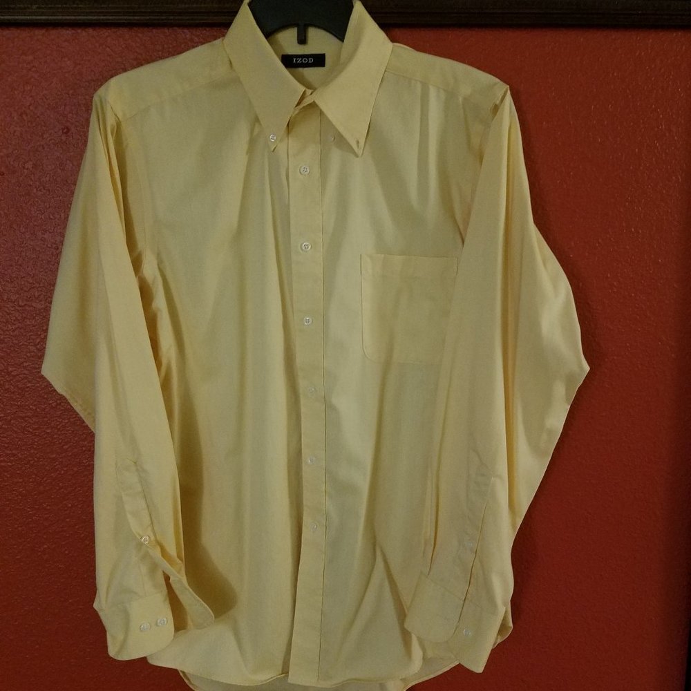 IZOD  Men's Long Sleeve Shirt  (Large)